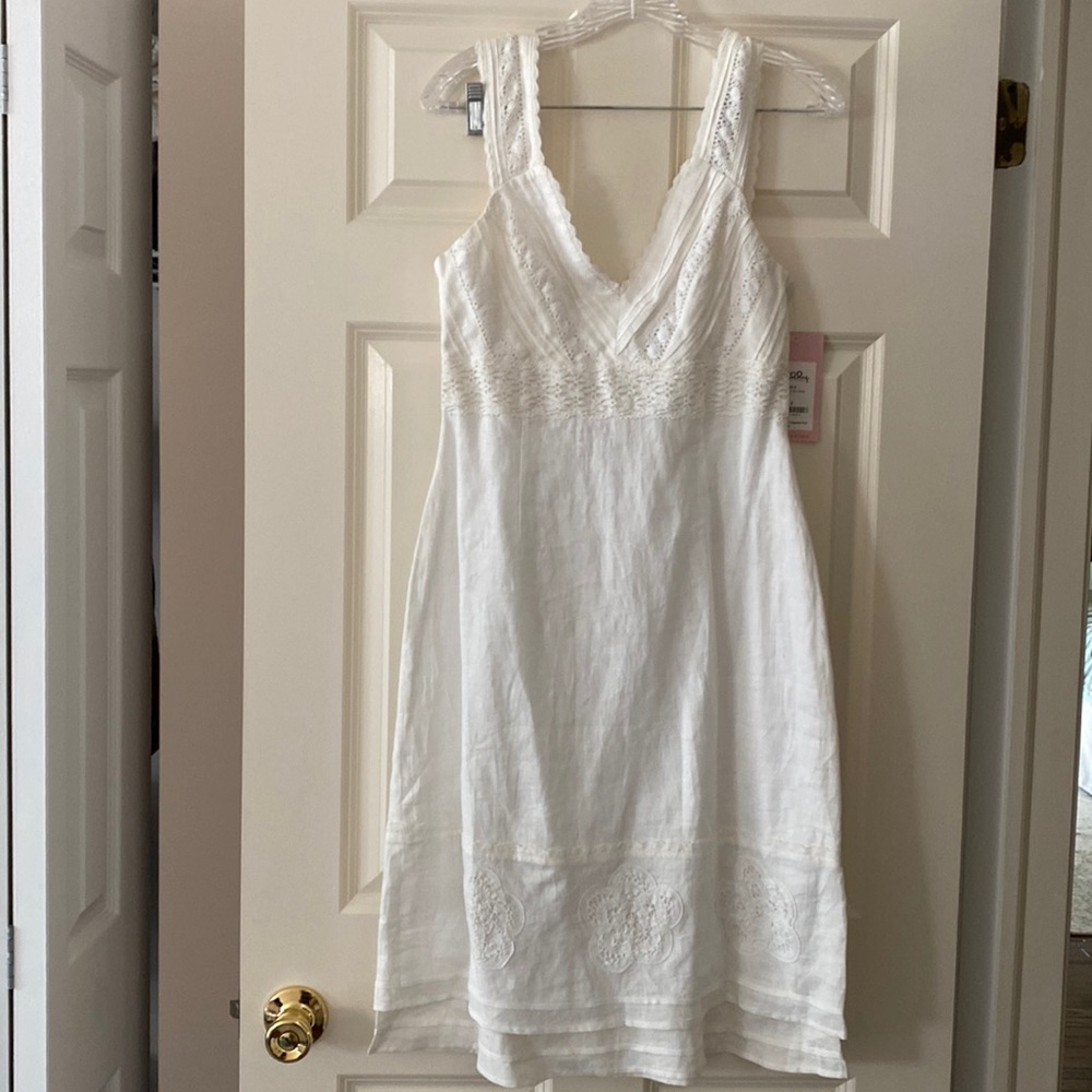 White Linen Lilly Pulitzer Kinsey Dress